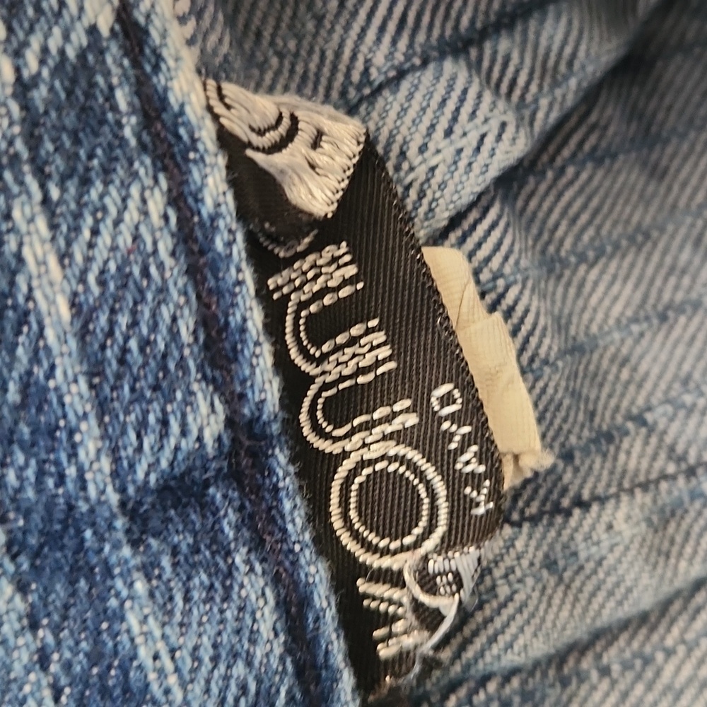 Vintage Made in USA Denim Skirt Striped Size S - Picture 5 of 7